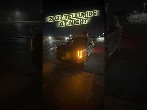 2027 Kia Telluride Outside Dynamic & Inside Ambient Lighting At Night