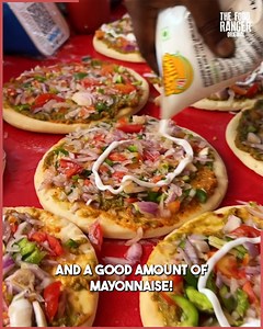 76K views · 1K reactions | Most unique street pizza recipe, the process is amazing to watch | The Food Ranger | Facebook