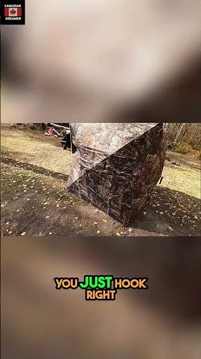 Deer Hunting Blind Setup Easy Wind Rope Guide!