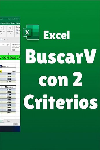 Fórmula BuscarV con dos Condiciones en Excel #exceltutorial #exceltips