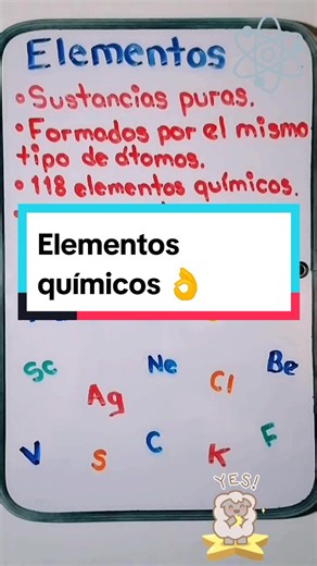 Definición de elemento químico. #quimica #elementosquimicos #sustanciaspuras #guiadeestudioipn #preguntasdequimica
