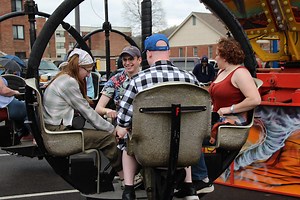 Students and community enjoy Hot Dog Day. The annual tradition brought excitement to the valley! https://www.alfredstate.edu/news/2023-04-25/students-and-community-enjoy-hot-dog-day | Alfred State College