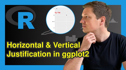 Using hjust & vjust to Move Elements in ggplot2 Plots in R (3 Examples)