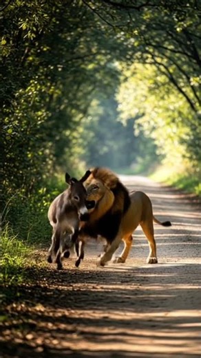 donkey attack on forest #santleshji #animals