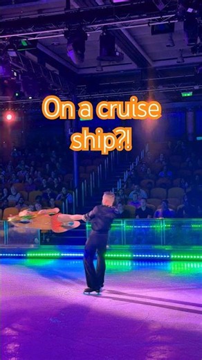 There’s an ICE SKATING SHOW on this cruise ship?! ⛸️🚢 #RoyalCaribbean #allureoftheseas
