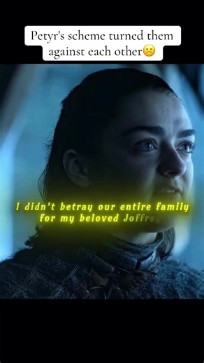 Petyr's scheme turned them against each other.#foryou #gameofthrones #aryastark #sansastark #GOT