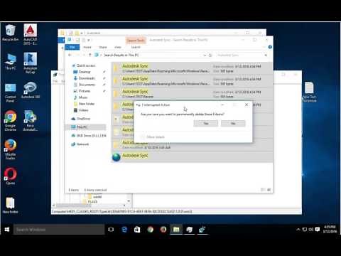 Uninstall Autodesk Sync on Windows 10