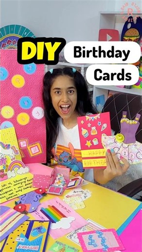 DIY Birthday Cards by MOM!🥳🎨💕 | Riya's Amazing World