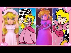 🌸 Super Mario line animated stickers (All Peach Stickers) 💗