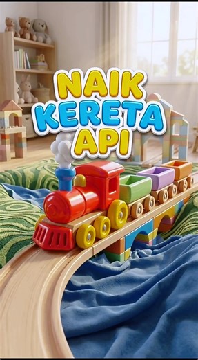 Naik Kereta Api 🚂 Kereta Mainan Tut Tut Tut | Lagu Anak #shorts
