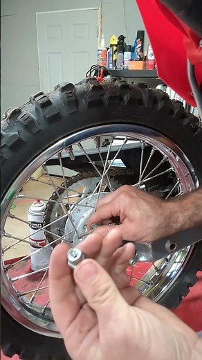 Motorcycle rear drum brake adjustment CRF125