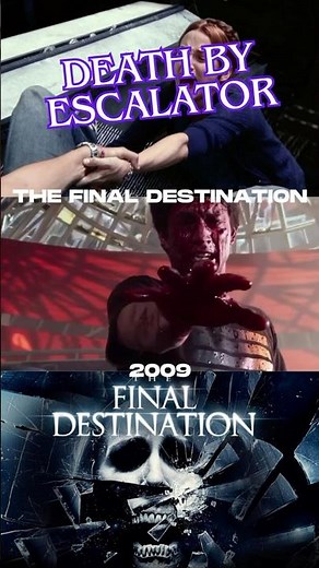 The Final Destination - escalator death😵‍💫🩸#horror #horrormovies #scary #scarymovies #shorts
