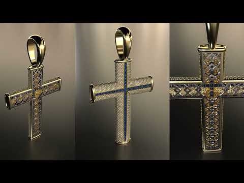 How to Make a Wire-Wrapped Cross Pendant in MatrixGold — Jewelry Design