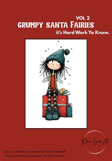 Grumpy Santa Fairies Vol 2 Holiday Digital Images for Artist PDF AND PNG - Etsy Canada
