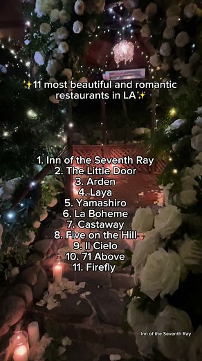 Top 11 Most Romantic Restaurants in Los Angeles