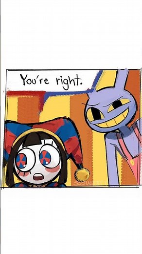 Jax And Pomni Share Bed!?😳🛏️ The Amazing Digital Circus Comic Dub