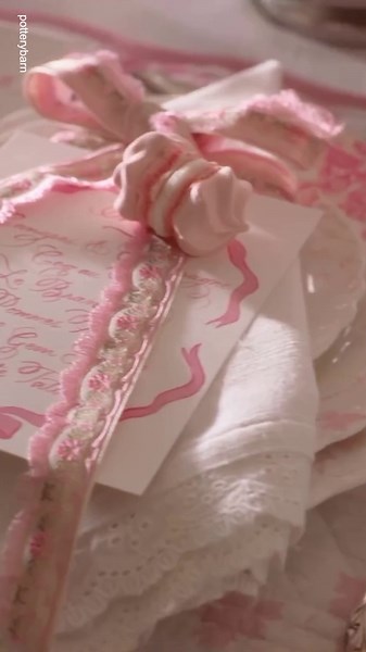 Watch the 'enchanting' collaboration collection between Pottery Barn and Love Shack Fancy