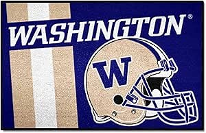 FANMATS 18789 Washington Huskies Starter Mat Accent Rug - 19in. x 30in. | Sports Fan Home Decor Rug and Tailgating Mat Uniform Design