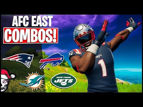 NFL Combos in Fortnite! PATRIOTS, Bills, Dolphins and Jets!