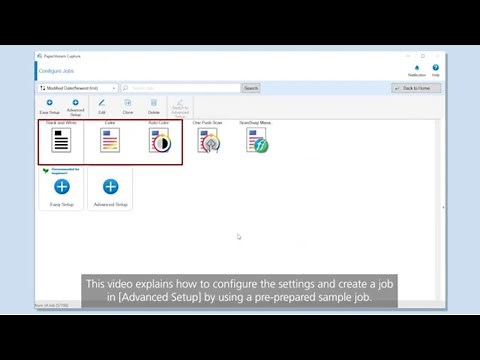 How to Create a Job with PaperStream Capture