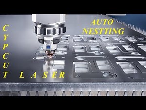 NESTING (CUTTING OPTIMIZATION) CUTTING DETAILS IN BED SHEET - CYPCUTLASER CUTTING SYSTEM.