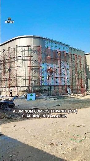 Installation of Aluminum Composite Panel ACP Cladding #foryou #trending #viral #video #reels #like