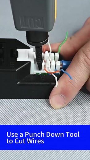 How to install punch down keystone jack?#vcelink #rj45 #punchdown