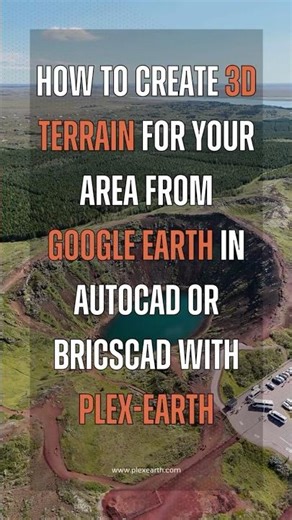 Import 3D Terrain from Google Earth into CAD #plexearth #shorts
