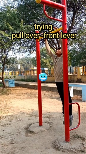 pull over to front lever 🥶 watch till end 🔚☠️ subscribe for more 👇🏻👏🏻#calesthenics #shorts