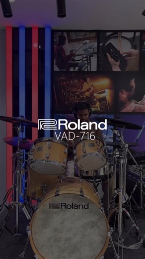 Rajmusical.com on Instagram: "🎶 The Roland VAD716 brings the look & feel of acoustic drums with cutting-edge V-Drums tech! ✨ Highlights: 🎧 6-Piece Acoustic Design Kit with full-size wood shells 🎹 V71 Module — multi-sampled sounds crafted with DW Drums 💻 Includes DW Soundworks Software + 6-month Roland Cloud Ultimate membership 📱 Download new kits wirelessly via Roland Cloud Connect App 🎚️ Studio-grade tools — EQs, compressors, reverbs & more ǵ