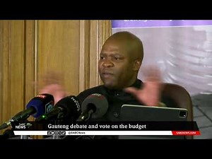 Gauteng debate and vote on the budget
