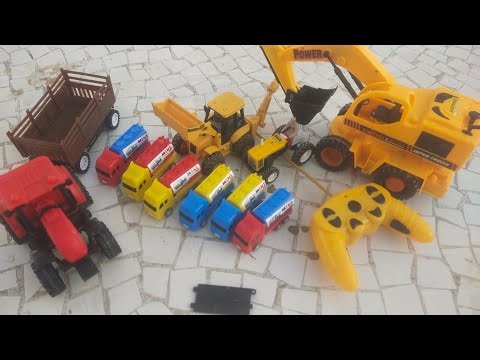New JCB and tractor 🚜 and truck 🚛 racing video. Gadi wala video. Cartoon video