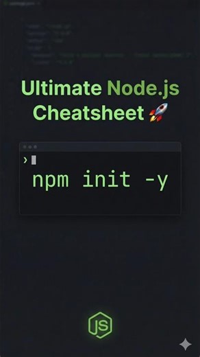 Ultimate Node.js Cheatsheet 🚀 Part 3 #h_abdulrahman #nodejs #tech #backend #computerscience #coding