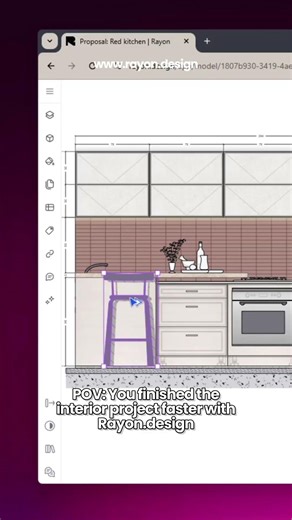 POV: You finished the interior project faster with Rayon.design #interiordesigner