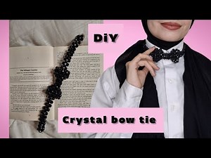 How to make beaded bow tie | step by step tutorial
