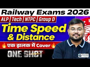 🚆Railway Exams 2026 | Maths Time Speed & Distance One Shot Revision 🚀 | Maths by Sahil sir