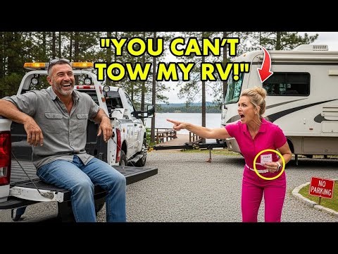 HOA Karen Parked RV on My Empty Lake Cabin Lot — Refused to Move, Got Towed and Fined Huge!