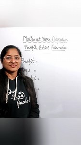 63K views · 218 reactions | Profit & Loss Made Simple!  Must-Know Math Trick! #education #math #maths #learning #learningisfun | Maths at Your Fingertips | Facebook