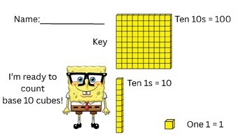 SpongeBob Inspired — Base 10 Worksheet