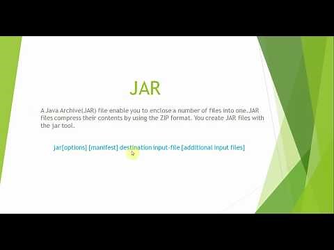 Java - How to create, update and extract jar files