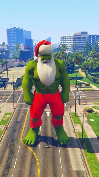 POWERFUL KONG HULK ATTACKED ON GTA 5 CITY! 😱🔥 #shorts #gta5 #trending