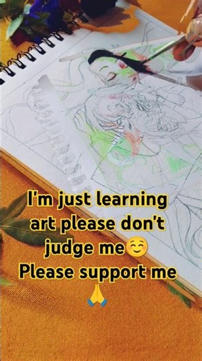 Zenitsu💕Zenuko Drawing🙈🤭☺💕✨⚡p-1#shorts#art#viral shorts📈🔥✨