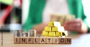 Inflation and changes in price of gold. Inflation concept of price changes or depletion of foreign exchange reserves