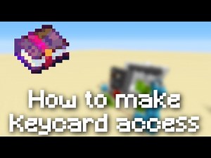 Minecraft - How to make working keycard access door *java*