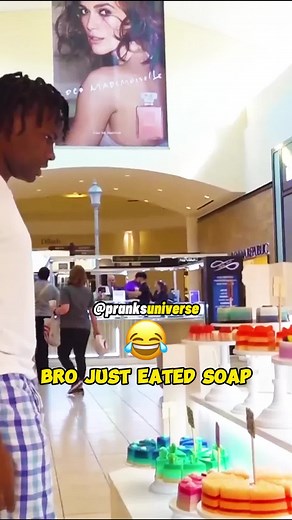 Bro just tricked a stranger to eat soap 🤣💀 | #comedy #funny #prank #kaneljoseph