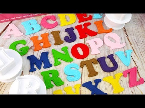 How To Use The Cake Star Push Easy Upper Case Alphabet Cutters For Personalised Messages On Cakes