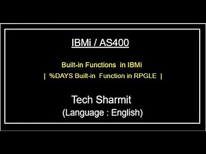 IBMi (AS400) - �ys Built-in function | built in functions in rpgle | as400 for beginner in English