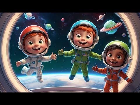 Three Little Toy Astronauts Float Float Float | Space Adventure & Kids Songs