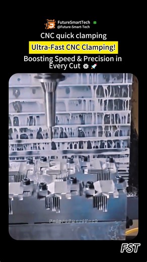 Ultra-Fast CNC Clamping! Boosting Speed & Precision in Every Cut ⚙️🚀✨