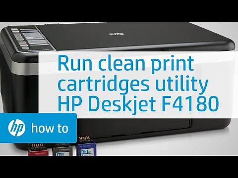 Run the Clean Print Cartridges Utility | HP Deskjet F4180 | HP